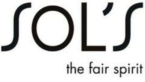 SOL'S the fair spirit Logo (EUIPO, 01/20/2020)