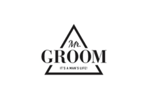 Mr. GROOM IT'S A MAN'S LIFE! Logo (EUIPO, 03/15/2021)