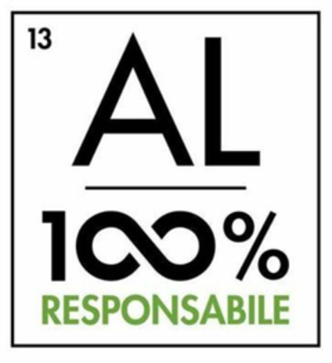 13 AL 1 % RESPONSABILE Logo (EUIPO, 11/22/2021)