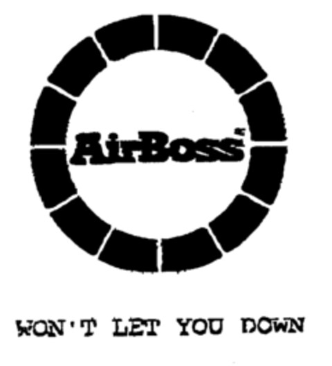 Air Boss WON'T LET YOU DOWN Logo (EUIPO, 17.10.1996)