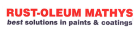 RUST-OLEUM MATHYS best solutions in paints & coatings Logo (EUIPO, 24.03.2003)
