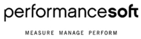 performancesoft MEASURE MANAGE PERFORM Logo (EUIPO, 06/23/2004)