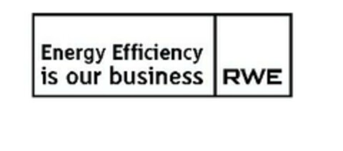 Energy Efficiency is our business RWE Logo (EUIPO, 26.10.2007)