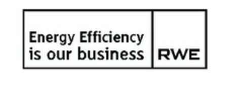 Energy Efficiency is our business RWE Logo (EUIPO, 10/26/2007)