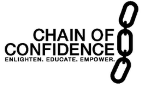 CHAIN OF CONFIDENCE ENLIGHTEN. EDUCATE. EMPOWER Logo (EUIPO, 02.09.2009)