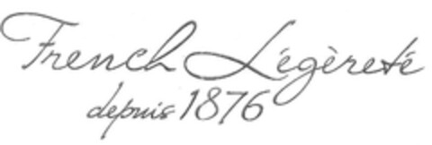 French Légèreté depuis 1876 Logo (EUIPO, 27.10.2010)