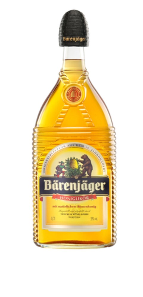 Bärenjäger Honiglikör mit natürlichem Bienenhonig Logo (EUIPO, 22.02.2013)