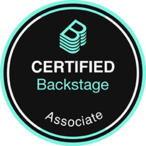 B CERTIFIED Backstage Associate Logo (EUIPO, 03/10/2025)