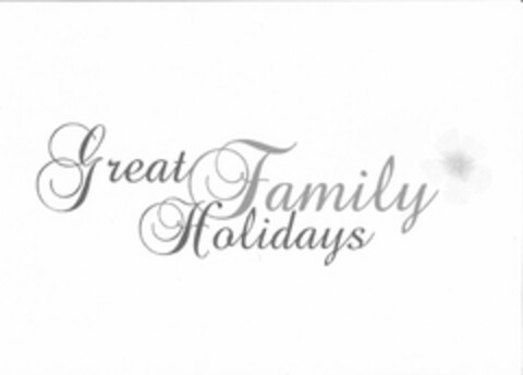 Great Family Holidays Logo (EUIPO, 11.08.2011)