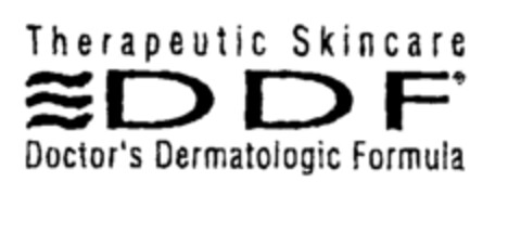 DDF Therapeutic Skincare Doctor's Dermatologic Formula Logo (EUIPO, 01/04/2000)
