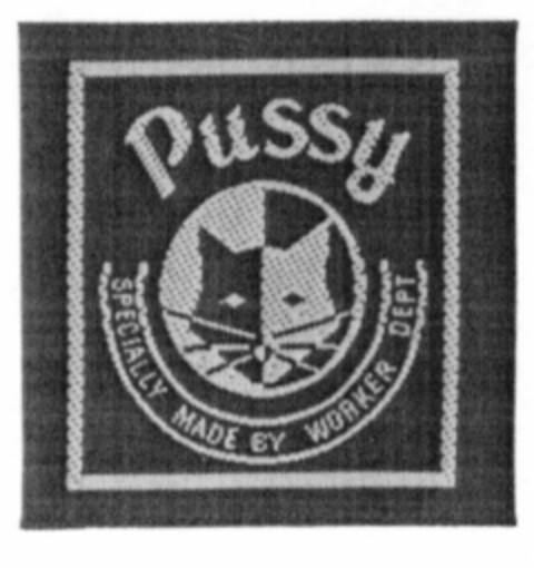 Pussy SPECIALLY MADE BY WORKER DEPT Logo (EUIPO, 10/27/2000)