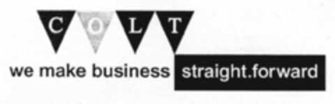 COLT we make business straight.forward Logo (EUIPO, 20.06.2001)