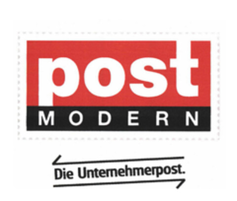 post MODERN Die Unternehmerpost. Logo (EUIPO, 07.03.2005)