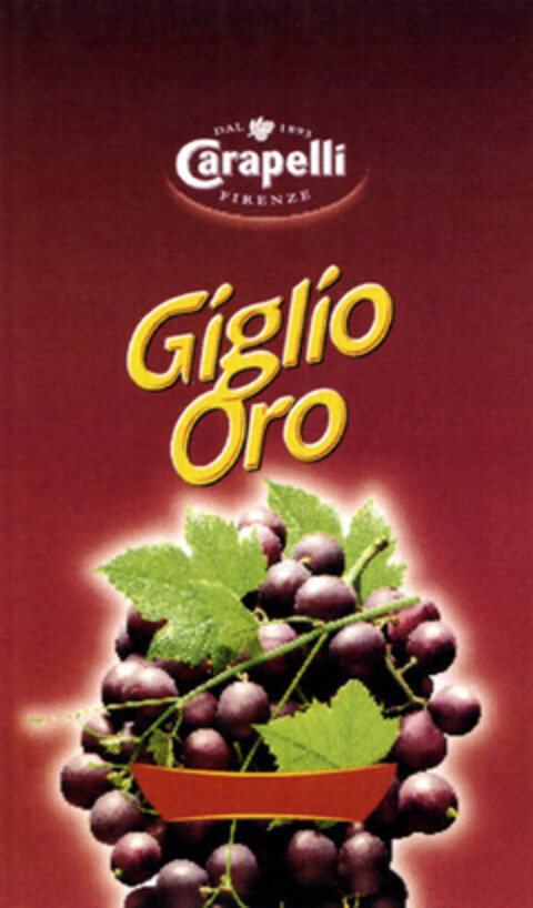 DAL 1893 Carapelli FIRENZE Giglio Oro Logo (EUIPO, 31.03.2005)