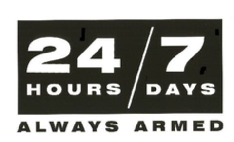 24 HOURS/7 DAYS ALWAYS ARMED Logo (EUIPO, 01/31/2007)