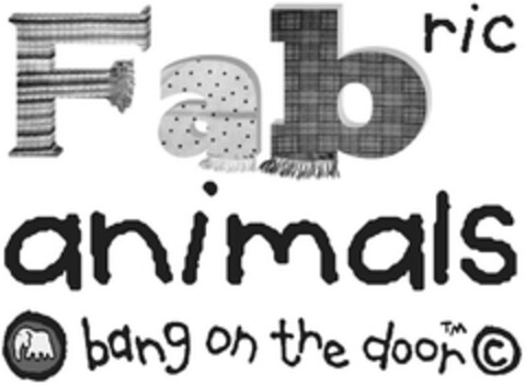 Fabric animals bang on the door Logo (EUIPO, 16.09.2008)
