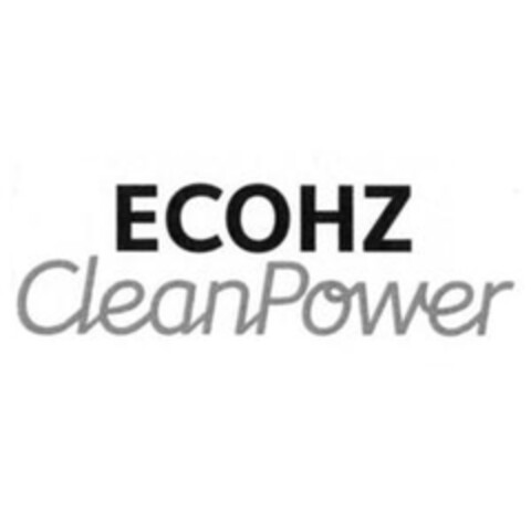 ECOHZ CleanPower Logo (EUIPO, 08/25/2010)