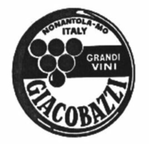 GIACOBAZZI - GRANDI VINI- NONANTOLA - MO - ITALY Logo (EUIPO, 18.05.2015)