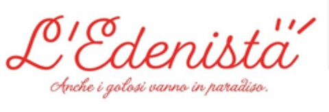L'Edenista Anche i golosi vanno in paradiso. Logo (EUIPO, 06.12.2017)