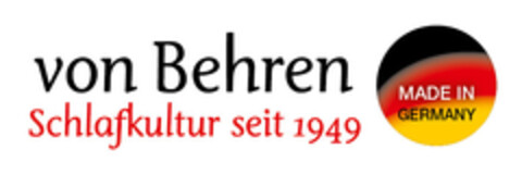 von Behren Schlafkultur seit 1949 MADE IN GERMANY Logo (EUIPO, 29.07.2019)