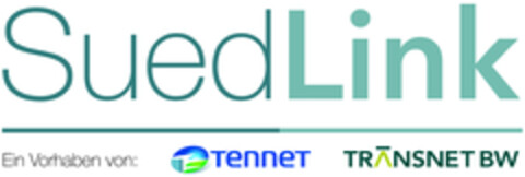 SuedLink Ein Vorhaben von: TenneT TRANSNET BW Logo (EUIPO, 14.04.2020)