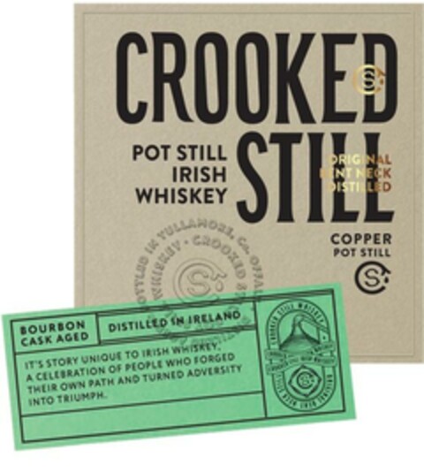 CROOKED STILL POT STILL IRISH WHISKEY COPPER POT STILL Logo (EUIPO, 30.08.2023)