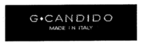 G. CANDIDO MADE IN ITALY Logo (EUIPO, 14.10.1996)