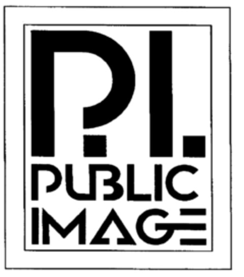 P. I. PUBLIC IMAGE Logo (EUIPO, 02.09.1999)