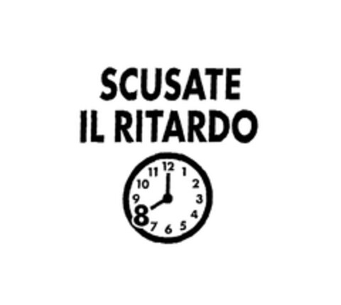 SCUSATE IL RITARDO Logo (EUIPO, 09.10.2008)