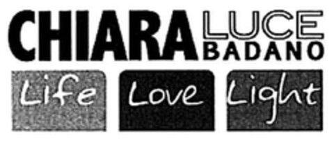 CHIARA LUCE BADANO LIFE LOVE LIGHT Logo (EUIPO, 21.03.2013)