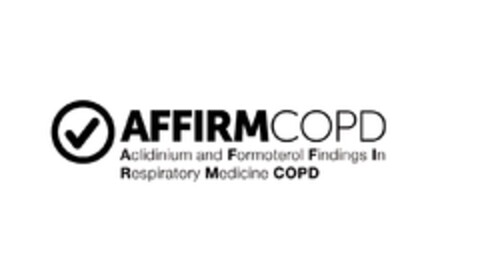 AFFIRMCOPD Aclidinium and Formoterol Findings In Respiratory Medicine COPD Logo (EUIPO, 16.05.2013)