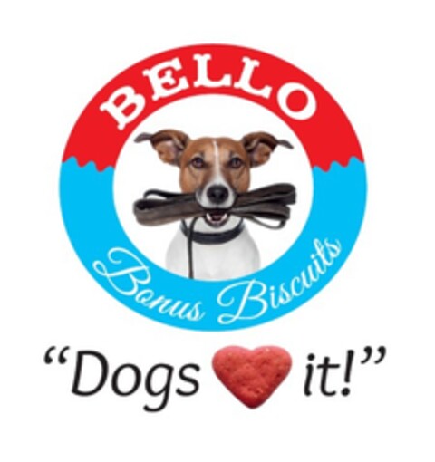 BELLO Bonus Biscuits "Dogs  it!" Logo (EUIPO, 08/13/2015)