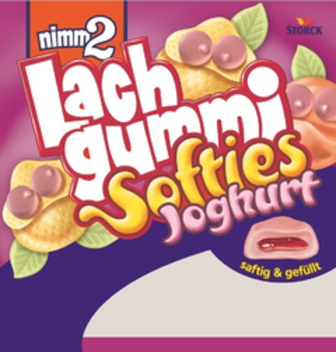 nimm 2 Lachgummi Softies Joghurt saftig & gefüllt Logo (EUIPO, 07/11/2016)