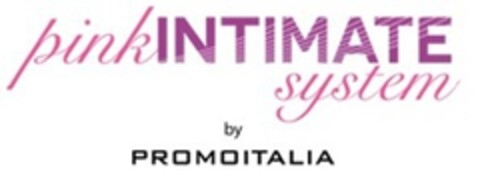 PINK INTIMATE SYSTEM BY PROMOITALIA Logo (EUIPO, 04.09.2018)