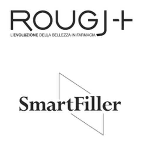 ROUGJ + L'EVOLUZIONE DELLA BELLEZZA IN FARMACIA SMARTFILLER Logo (EUIPO, 13.11.2020)