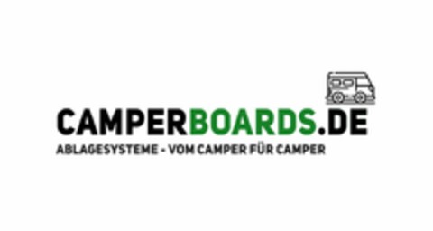 CAMPERBOARDS.DE ABLAGESYSTEME - VOM CAMPER FÜR CAMPER Logo (EUIPO, 30.06.2021)