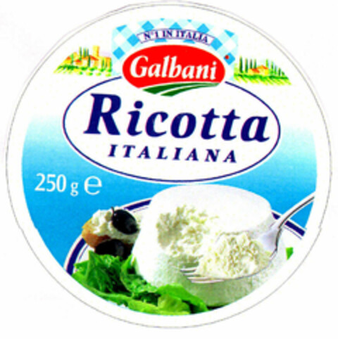 Nº1 IN ITALIA Galbani Ricotta ITALIANA Logo (EUIPO, 03/27/1998)