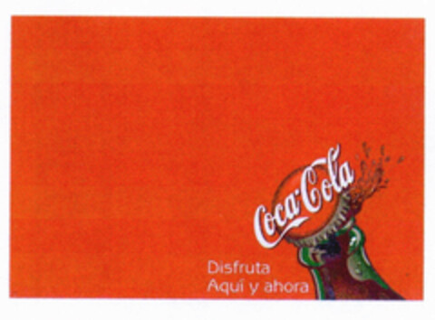Coca-Cola Disfruta Aquí y ahora Logo (EUIPO, 12.09.2000)