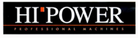 HI POWER PROFESSIONAL MACHINES Logo (EUIPO, 11/15/2002)