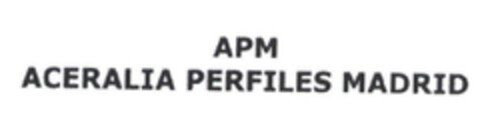 APM ACERALIA PERFILES MADRID Logo (EUIPO, 11.02.2004)