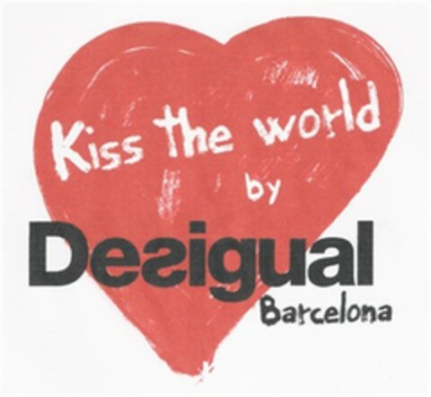 Kiss the world by Desigual Barcelona Logo (EUIPO, 09.05.2007)