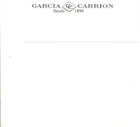 GARCIA CARRION Desde  1890 Logo (EUIPO, 12.04.2011)