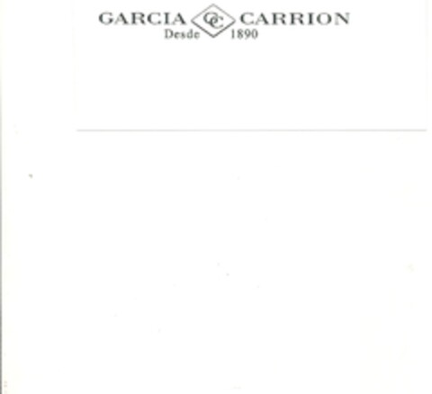 GARCIA CARRION Desde  1890 Logo (EUIPO, 04/12/2011)