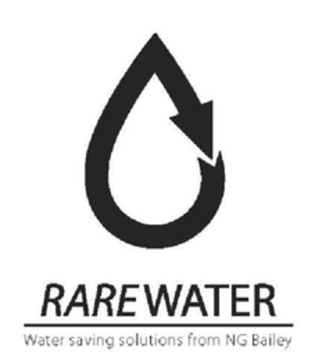 RAREWATER - WATER SAVING SOLUTIONS FROM NG BAILEY Logo (EUIPO, 05/28/2012)