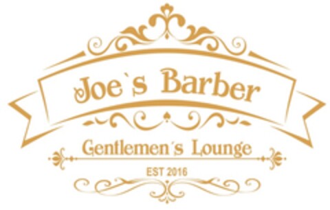 Joe's Barber Gentlemen's Lounge EST 2016 Logo (EUIPO, 09/23/2021)