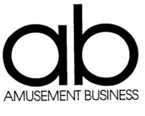 ab AMUSEMENT BUSINESS Logo (EUIPO, 12/04/1996)