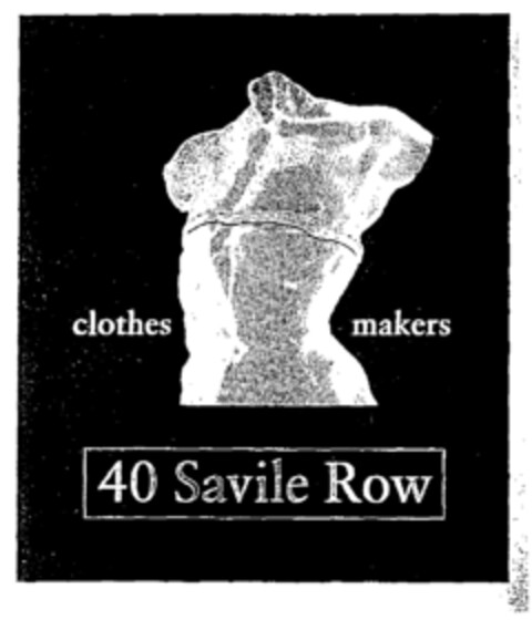 clothes makers 40 Savile Row Logo (EUIPO, 07.11.1997)