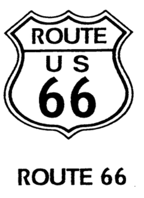 ROUTE US 66 ROUTE 66 Logo (EUIPO, 10.11.1997)