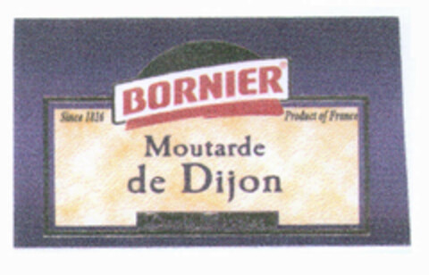 BORNIER Moutarde de Dijon Logo (EUIPO, 18.08.2000)