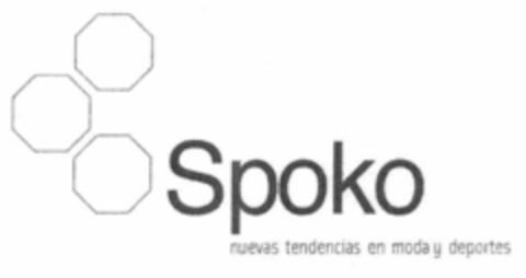 Spoko nuevas tendencias en moda y deportes Logo (EUIPO, 11/15/2000)